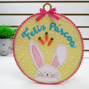 Guirlanda de Páscoa com Bastidor