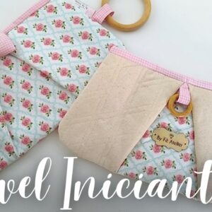 Necessaire Fofa com Pregas - Molde em 3 Tamanhos