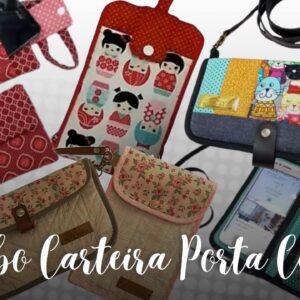 Combo de Carteiras Porta Celular 2.0, 3.0 e 4.0 + Bônus