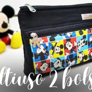 Nécessaire Multiuso Duplo Zíper